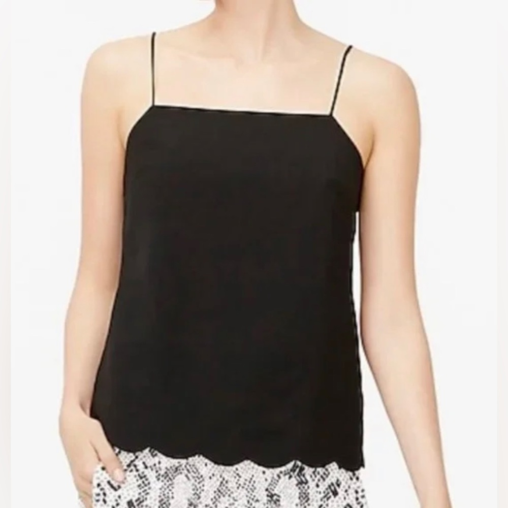 J.Crew Scalloped Hem Spaghetti Strap Lined Cami Top